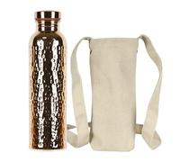 Bouteille d'eau isotherme en cuivre - Pichet d'hydratation isotherme | Bouteille d'eau en cuivre | Pure | Tasse portable étanche de 765,4 g pour salle de sport, camping, voyage, hydratation, travail
