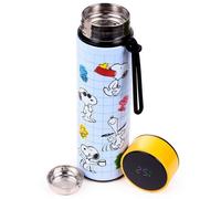 Bouteille d'eau isotherme en inox avec thermomètre digital Peanuts (Snoopy)