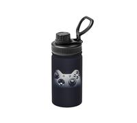 Bouteille d'eau isotherme en métal avec motif manette de jeu, 355 ml, en acier inoxydable, garde au froid et au chaud