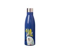 Maxwell & Williams - Bouteille Isotherme en Inox 18/8, Illustration Cacatoès, Collection Pete Cromer, 500 ml - Bleu Royal