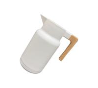 Bouteille d'eau isotherme robuste de 1 litre avec poignée en bois antidérapante et base rotative pour un entretien facile Base rotative Bouteille intérieure en verre