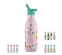 Bouteille d'eau isotherme sans BPA avec triple paroi isolante et anti-fuite en acier inoxydable pour enfant 36 h 18 h 350 ml
