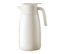 Bouteille d'eau isotherme sous vide, théière à filtre amovible, distributeur d'eau, de café et de boissons à double paroi isolante(Bianco,1.5L)