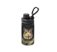 Bouteille d'eau isotherme The Mouse Behind The Tree - Bouteille isotherme de 355 ml avec motif imprimé complet, étanche, en acier inoxydable et durable pour l'extérieur