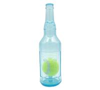 Bouteille d'eau jouets pour chiens 8 pouces jouets à mâcher pour chien grinçant avec balle de tennis à l'intérieur en caoutchouc mignon pour la dentition, l'entraînement, le soulagement du stress, pe