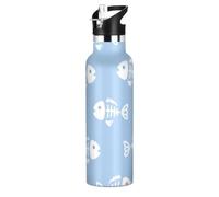 Bouteille d'eau légère pour enfants avec couvercle à bec verseur anti-fuite, isolation sous vide à double paroi, pour voyage, camping, sports termo para cafe 24 horas caliente