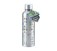 Bouteille d'Eau Métal Minecraft - Marchandise Officielle, Bouteille Étanche pour Boissons Chaudes & Froides, Cadeau pour Fans, 470ml (16 fl oz)