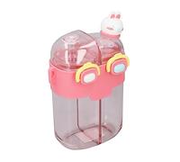 Bouteille d'eau Mignonne, Bouteille d'eau à Double Usage, étanche à l'extérieur Portable (Rouge)