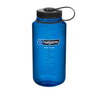 Bouteille d'eau Nalgene Tritan large ouverture sans BPA, bleue avec bouchon noir, 940 ml