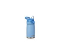 Bouteille d'eau ou tasse de voyage en acier inoxydable anti-d versement Thirsty Kids Flip-It Reflex, bleu, 10 oz