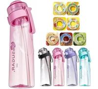 Bouteille d'eau parfumée - Air Gourde - 650ML - 7 Capsules de saveur - Sans BPA - Mixte