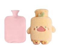 Bouteille d'eau peluche, approvisionnement chauffant forme d'animal, pochette chauffe-mains douce, confortable pour l'hiver par temps froid, poche chauffante de 1 L pour les personnes souffrant
