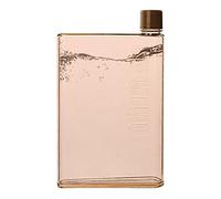 Bouteille d'eau plate A6/A5 - 350 ml/480 ml - Anti-fuite - Réutilisable - En plastique transparent - Pour les voyages, l'extérieur, le fitness, le cyclisme, le camping, la randonnée, le cyclisme