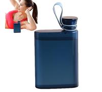 Bouteille d'eau plate - Bouteille d'eau de voyage fine de 400 ml | Bouteilles d'eau portables | Sac étanche, flacon fin, sans BPA, A5, bouteilles d'eau pour sport, camping, gymn