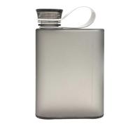 Bouteille d'eau plate, bouteille d'eau plate en plastique transparent, bouteille d'eau de camping, bouteille