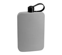 Bouteille d'eau plate - Construction pliable, pliable, matériau, bouchon à vis sécurisé, taille de rangement compacte, fonction de transport ergonomique | Parfait pour la randonnée, le camping