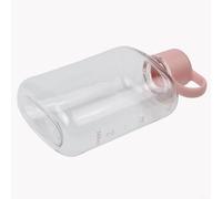 Bouteille d'eau plate de 360 ml avec boucle de suspension confortable, idéale pour les amateurs de plein air (rose)