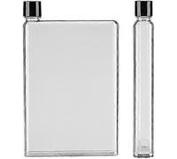 Bouteille D'eau Plate Et Fine, Memobottle 750 Ml 8,26 X 5,83 X 1,18 Pouces As, Bouteille D'eau Plate En Plastique Portable, Anti-Fuite, Reutilisable, Gobelets Transparents Pour L'exterieur