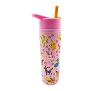 Bouteille d'eau Pokémon Eevee sous licence officielle 750 ml en acier inoxydable avec couvercle rabattable - Bouteille de sport anti-fuite et isolée pour boissons chaudes et froides