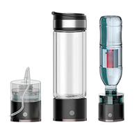 Bouteille d'eau Portable à hydrogène, générateur d'eau ioniseur produisant Une Concentration d'hydrogène jusqu'à 1400-1700 ppb, éliminant Chlore et idéale pour Voyages, randonnée et Natation.