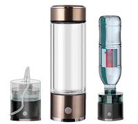 Bouteille d'eau Portable à hydrogène, générateur d'eau ioniseur produisant Une Concentration d'hydrogène jusqu'à 1400-1700 ppb, éliminant Chlore et idéale pour Voyages, randonnée et Natation.