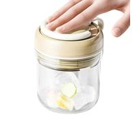 Bouteille d'eau portable avec bac à glaçons 2 en 1 | Plateau à glace sans contact | Pour camping, randonnée, , bureau, maison, plein air, randonnée, pique-nique, plage, fitness V