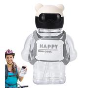 Bouteille d'eau portable avec bec verseur de grande capacité avec paille pour adolescents, bureau, étude en plein air