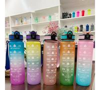 Bouteille D'eau Portable De 1000ml Pour Vélo, Avec Marqueur De Temps, Pour Sports De Plein Air, Cyclisme, Fitness, Voyage, Étanche, Bouilloire