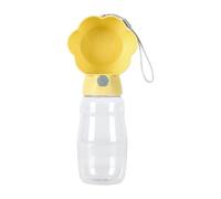Bouteille d'eau portable pour animal domestique - Bol amovible étanche - Pour chiens et chats - Plusieurs couleurs disponibles - Avec récipient alimentaire