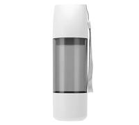 Bouteille d'eau portable pour animal domestique, tasse d'eau pour chien avec stockage d'eau de 350 ml, design anti-saleté pour randonnée, voyage, promenade, comprend un plateau d'eau plat peu profond