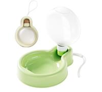 Bouteille d'eau Portable pour Animaux de Compagnie, Gourde de 500ML Compacte pour Chiens et Chats, Gamelle Étanche avec Bol Pliable en Silicone pour Les Promenades et Randonnées en Extérieur