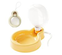 Bouteille d'eau Portable pour Animaux de Compagnie, Gourde de 500ML Compacte pour Chiens et Chats, Gamelle Étanche avec Bol Pliable en Silicone pour Les Promenades et Randonnées en Extérieur