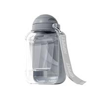 Bouteille d'eau Portable pour Chien 1L Gros Pliable Gourde Chien Voyage Antibactérienne De Qualité Alimentaire pour Chat, Eau Potable pour Animal De Compagnie en Plein Air(Gray,1500ml)