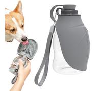 Bouteille d'eau Portable pour Chien, Bol Pliable Anti-Fuite, Distributeur p | Cette bouteille d'eau pour chien est petite, étanche, avec une tasse pliable qui devient un bol. Le distributeur permet d'arr