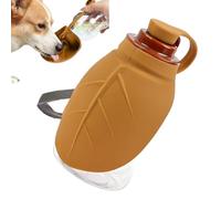 Bouteille d'eau portable pour chien - Distributeur de nourriture anti-fuite - Bouteille de voyage pour chiot, chat, hamster, cage de transport, chenil, camping en plein air