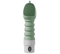 Bouteille d'eau Portable pour Chien Pliable 550ml Anti-Fuites Nettoyage Facile Léger sans BPA Qualité Alimentaire Randonnée Voyage(Green)