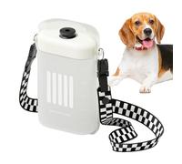 Bouteille d'eau portable pour chien - Sangles réglables - Grandes bouteilles pour chien - Distributeur d'eau pour chiots avec boîte de rangement et sac à déjections canines - Accessoires pour