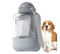 Bouteille d'eau Portable pour Chiens - Bouteille d'eau de Chien, Bouteille de consommation de Chiens Portable, Distributeur d'eau de Grande envergure avec mangeoire de Nourriture, 2 en 1 Bol à Boire,