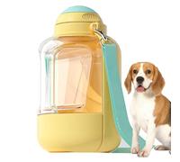 Bouteille d'eau portable pour chiens - Bouteille d'eau pour chien | 2 en 1 Distributeur d'eau pour chien, gamelle pour chiot, promenade en plein air, voyage