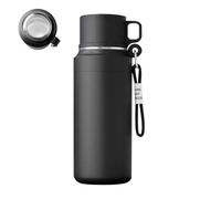 Bouteille d'eau potable - Bouteille d'eau en acier inoxydable | Portable, élégante, avec brosse à bouteille, vert, | Résistant à l'usure, pratique, boisson chaude en acier inoxydable pour voiture