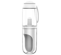 Bouteille d'eau pour chien avec filtre anti-fuite portable avec sangle distributeur bol combinaison 325 ml avec distributeur de filtre avec grand bol combinaison portable avec sangle pour fuite