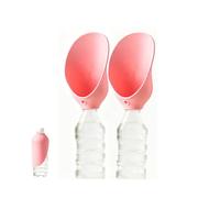 Bouteille d'eau pour Chien avec Raccord pour Bouteille d'eau Minérale Bouteille d'eau pour Toutou Adapté à Un Usage extérieur,Pink*2