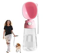 Bouteille d'eau pour chien - Distributeur d'eau portable anti-fuite pour chiot, évier plus large et plus profond et cartouche filtrante intégrée - Mangeoire à boire pour animaux de compagnie en plein