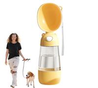 Bouteille d'eau pour chien - Distributeur d'eau portable anti-fuite pour chiot, évier plus large et plus profond et cartouche filtrante intégrée - Mangeoire à boire pour animaux de compagnie en plein