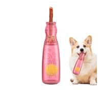 Bouteille d'eau pour chien - Jouet à mâcher pour chiot - Avec insert balle de tennis - Jouet fort - Accessoire d'exercice interactif - Récompense - Activité d'accompagnement