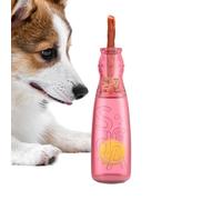 Bouteille d'eau pour chien - Jouet couineur pour chien avec balle de tennis à l'intérieur | Mâcher avec couineur | Stimulation d'enrichissement | Exercice d'entraînement de compagnonnage Récompense