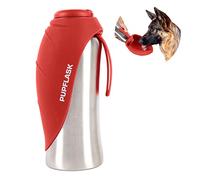 Bouteille d'eau pour Chien PupFlask | Bol d'eau de Voyage en Acier Inoxydable de 800 ou 1200ml | Distributeur d'eau Pratique pour Animaux de Compagnie