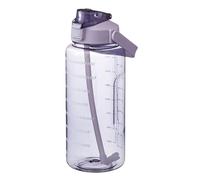 Bouteille D'eau pour Coureurs, Bouteille de Sport Portable, Gourde Grande Capacité, Gourde Paille 2l, Gourde Anti-rupture pour Un Usage Quotidien, Tasses À Eau Potable de Cyclisme de 2 Litres(Violet)