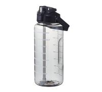 Bouteille D'eau pour Coureurs, Bouteille de Sport Portable, Gourde Grande Capacité, Gourde Paille 2l, Gourde Anti-rupture pour Un Usage Quotidien, Tasses À Eau Potable de Cyclisme de 2 Litres(Noir)
