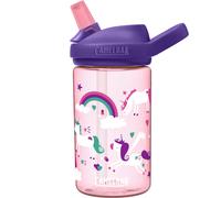 Bouteille d'eau pour enfants CamelBak Eddy+ 14 oz avec couvercle en paille Tritan Renew, anti-fuite une fois ferm?e, licornes